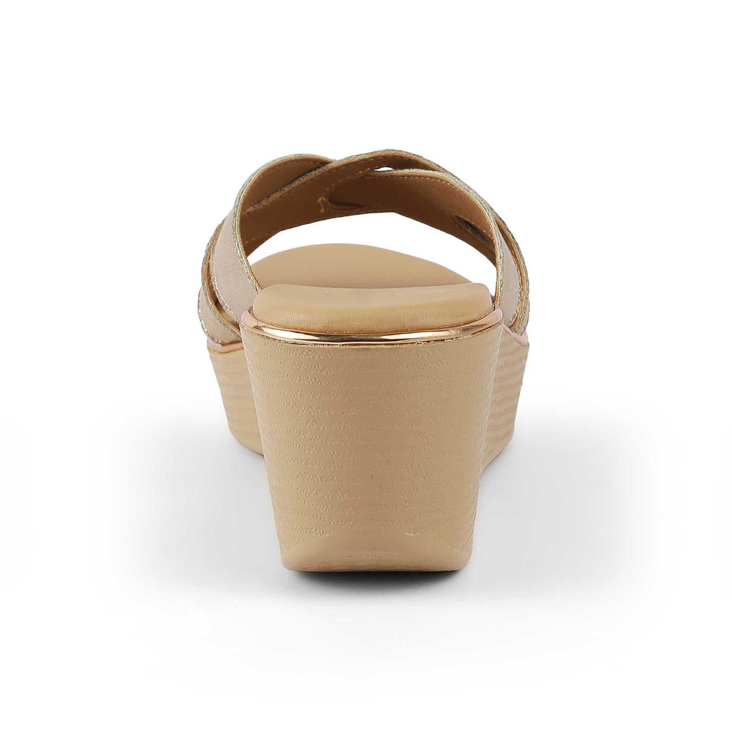 Women’s Champagne Wedge Sandals