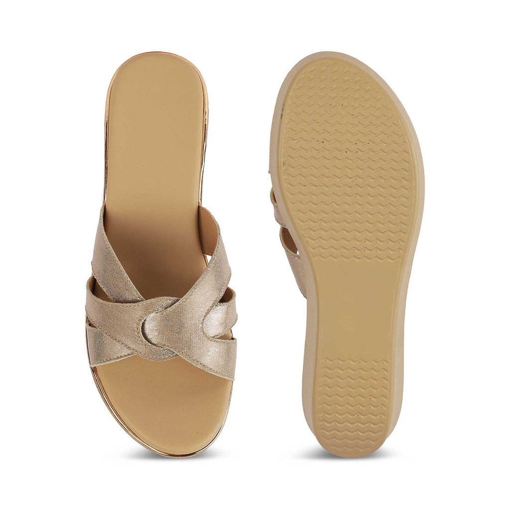 Women’s Champagne Wedge Sandals