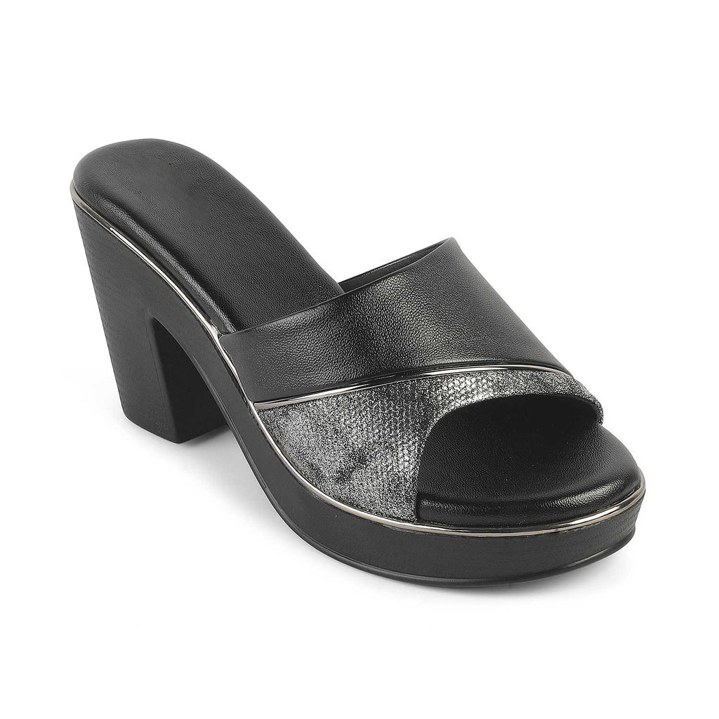Black Women’s Block Heel  Sandals