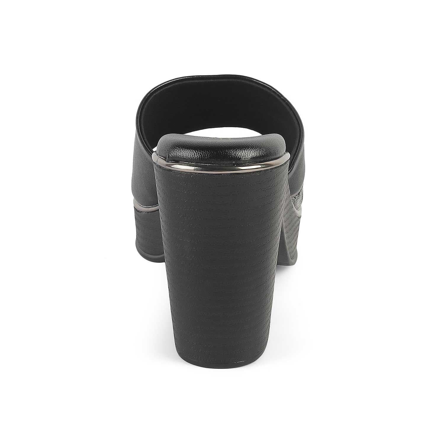 Black Women’s Block Heel  Sandals