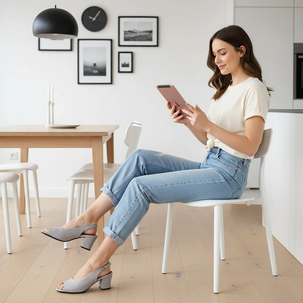 Women’s Elegant Slingback Block Heel Sandals