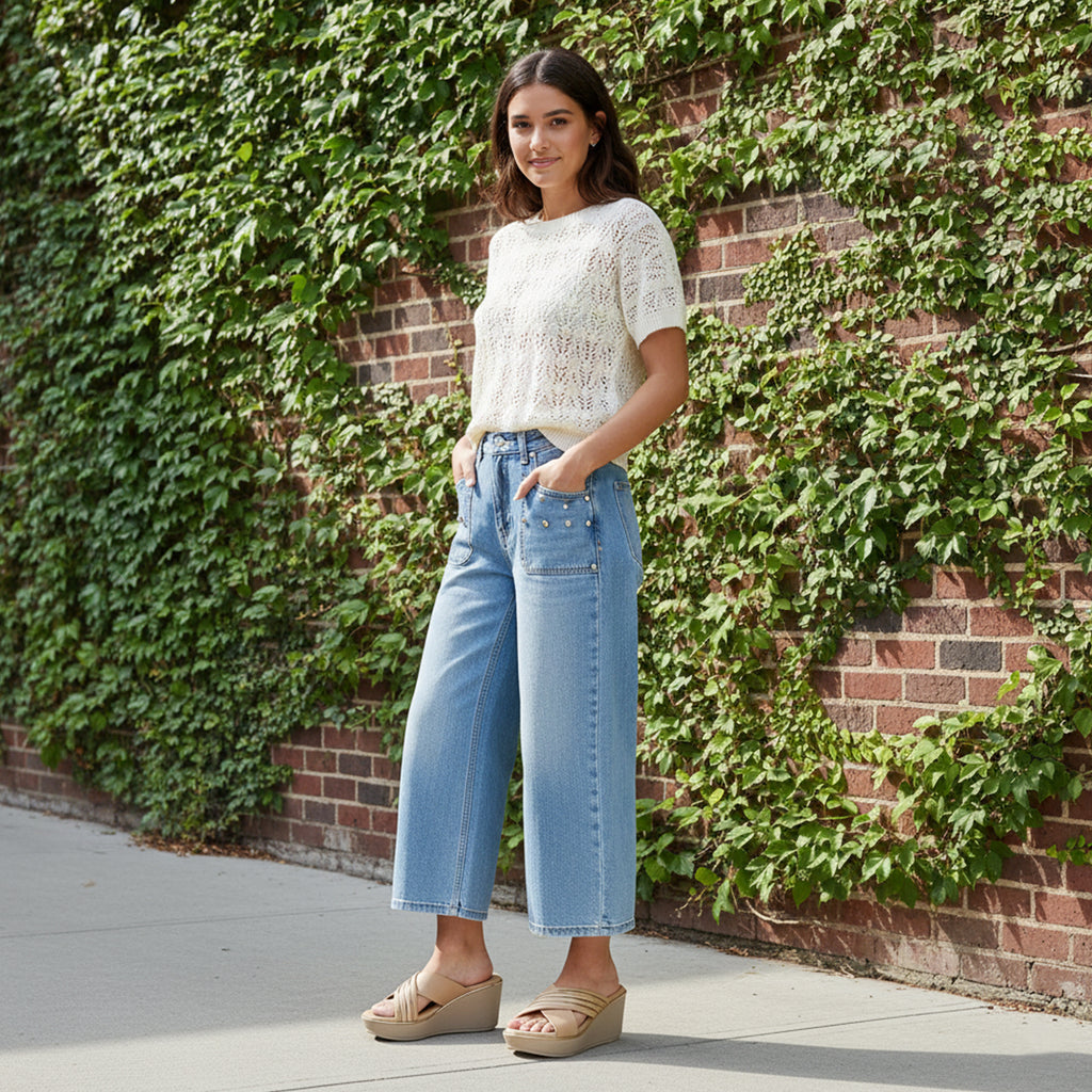 Women’s Chic Beige Wedge Sandals