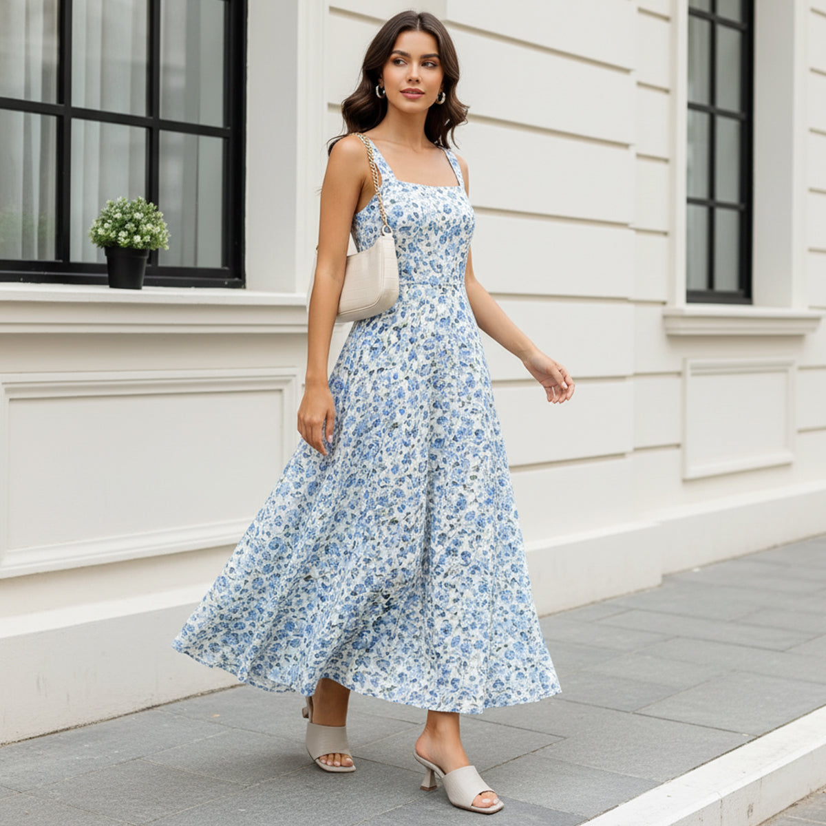 Bray Grey Women’s Block Heel Sandals