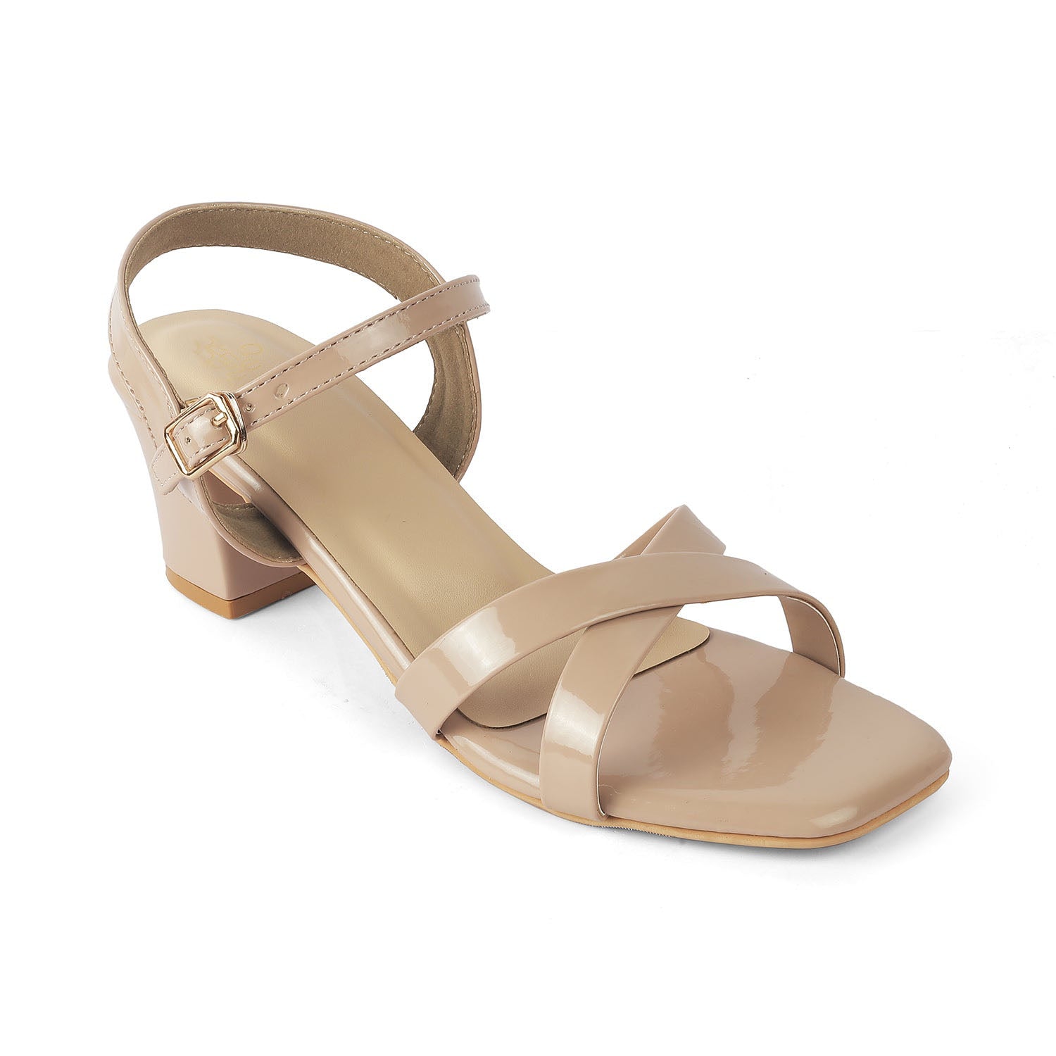 Roc Beige Women’s Criss-Cross Block Heel Sandals