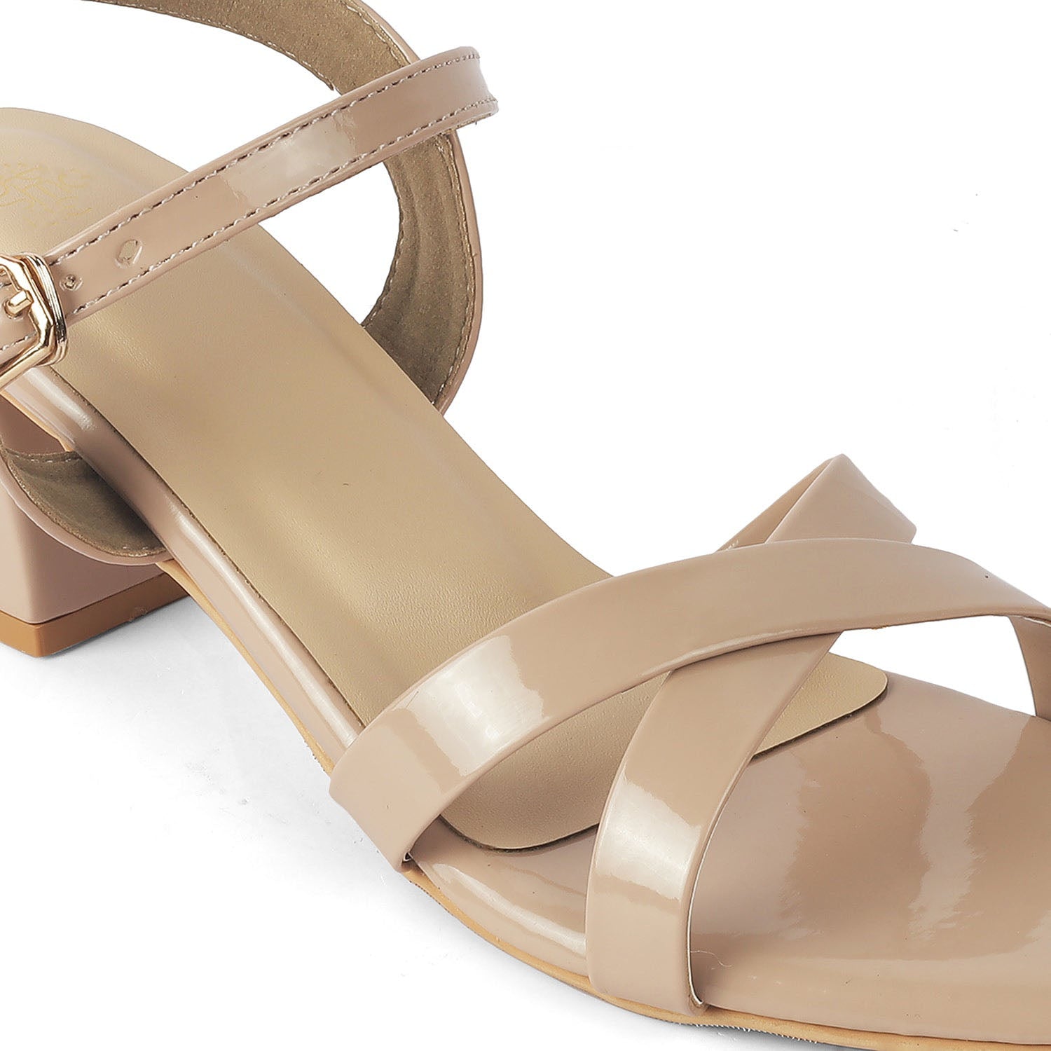 Roc Beige Women’s Criss-Cross Block Heel Sandals