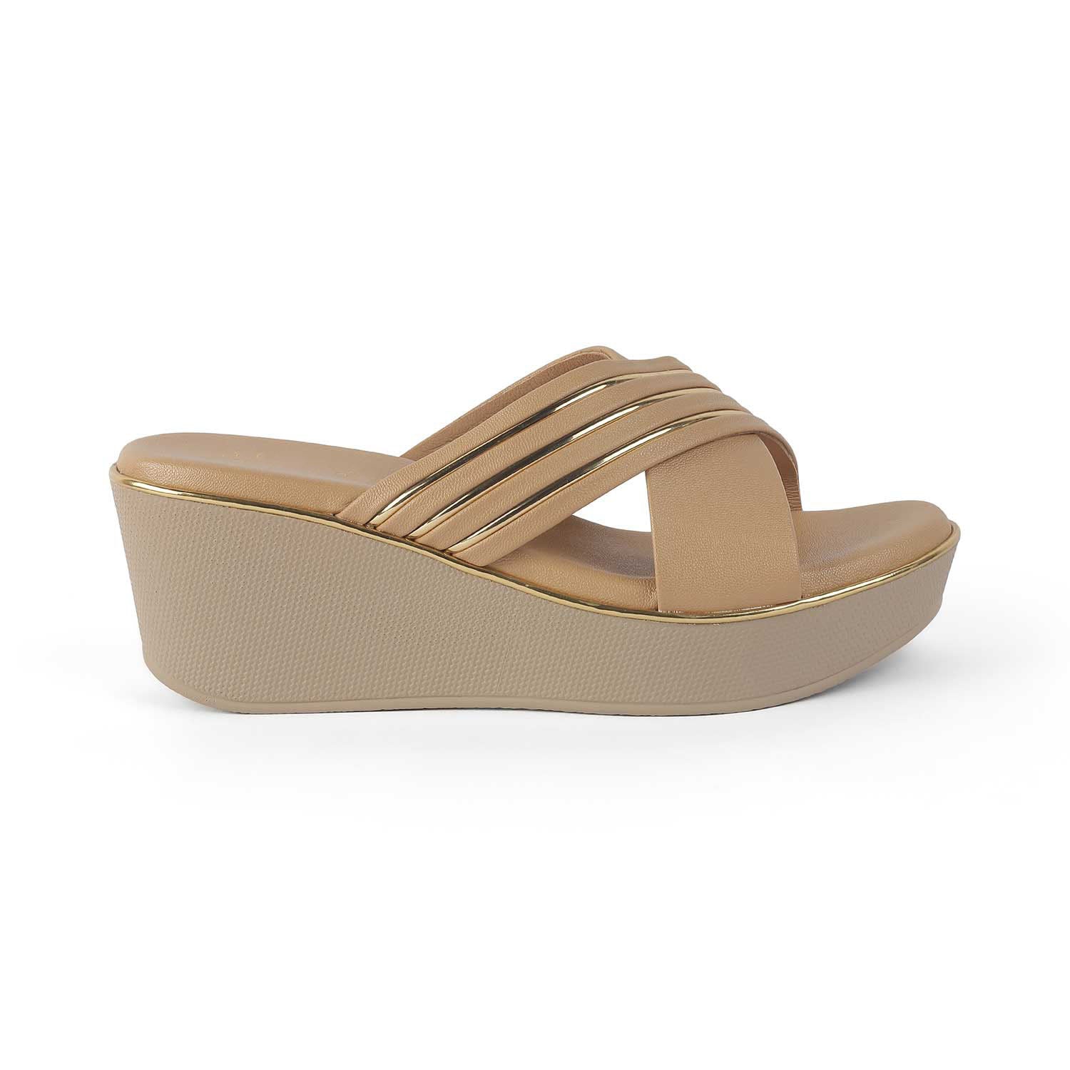 Women’s Chic Beige Wedge Sandals