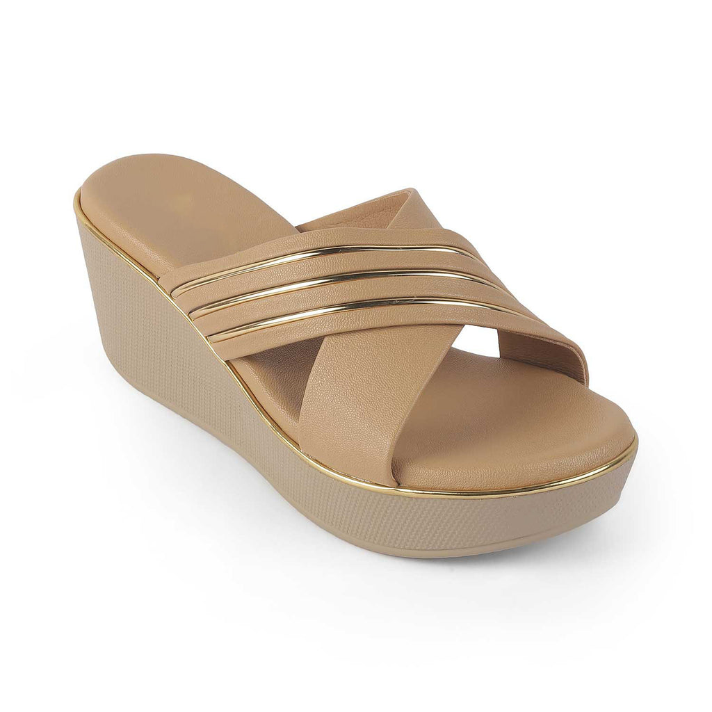 Women’s Chic Beige Wedge Sandals