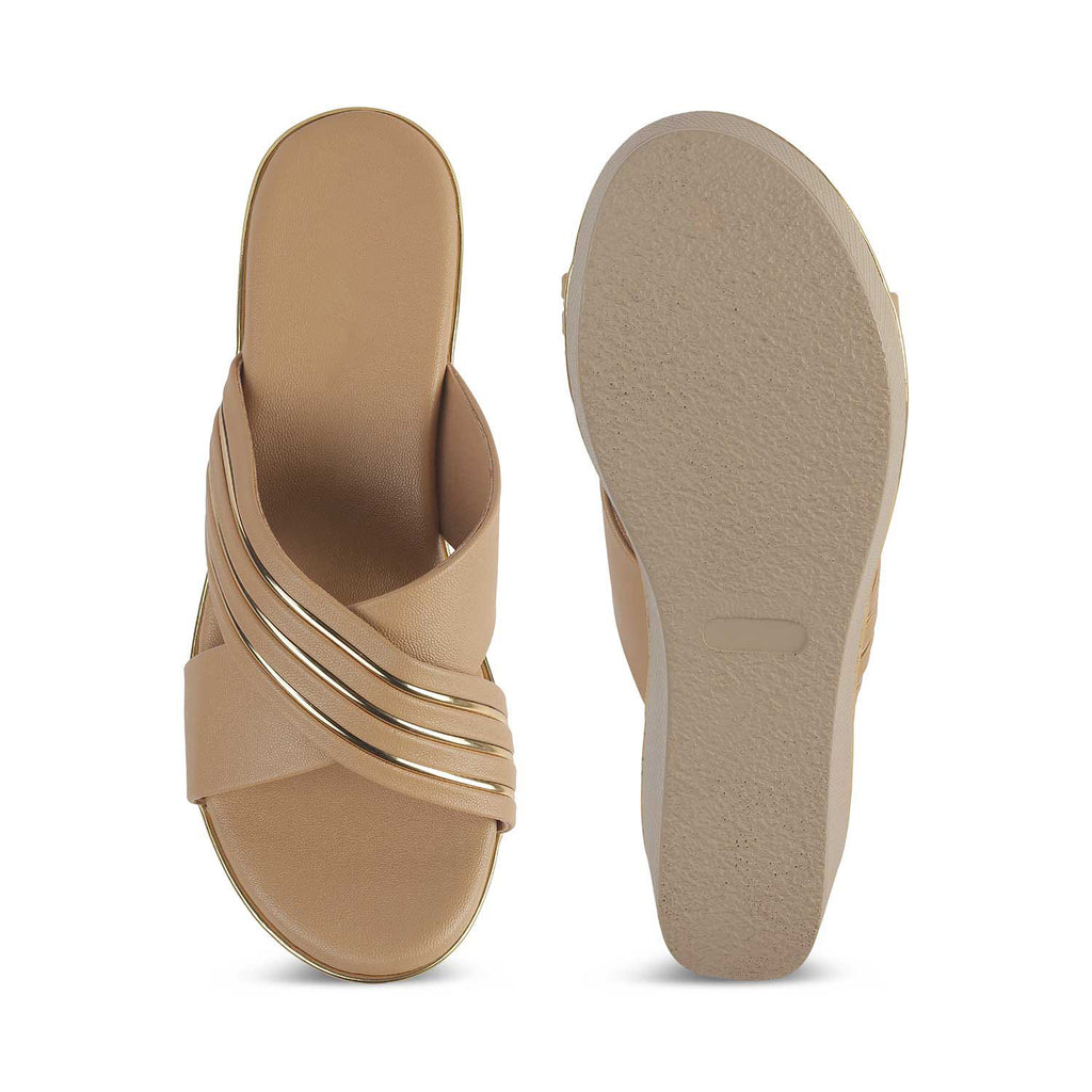 Women’s Chic Beige Wedge Sandals