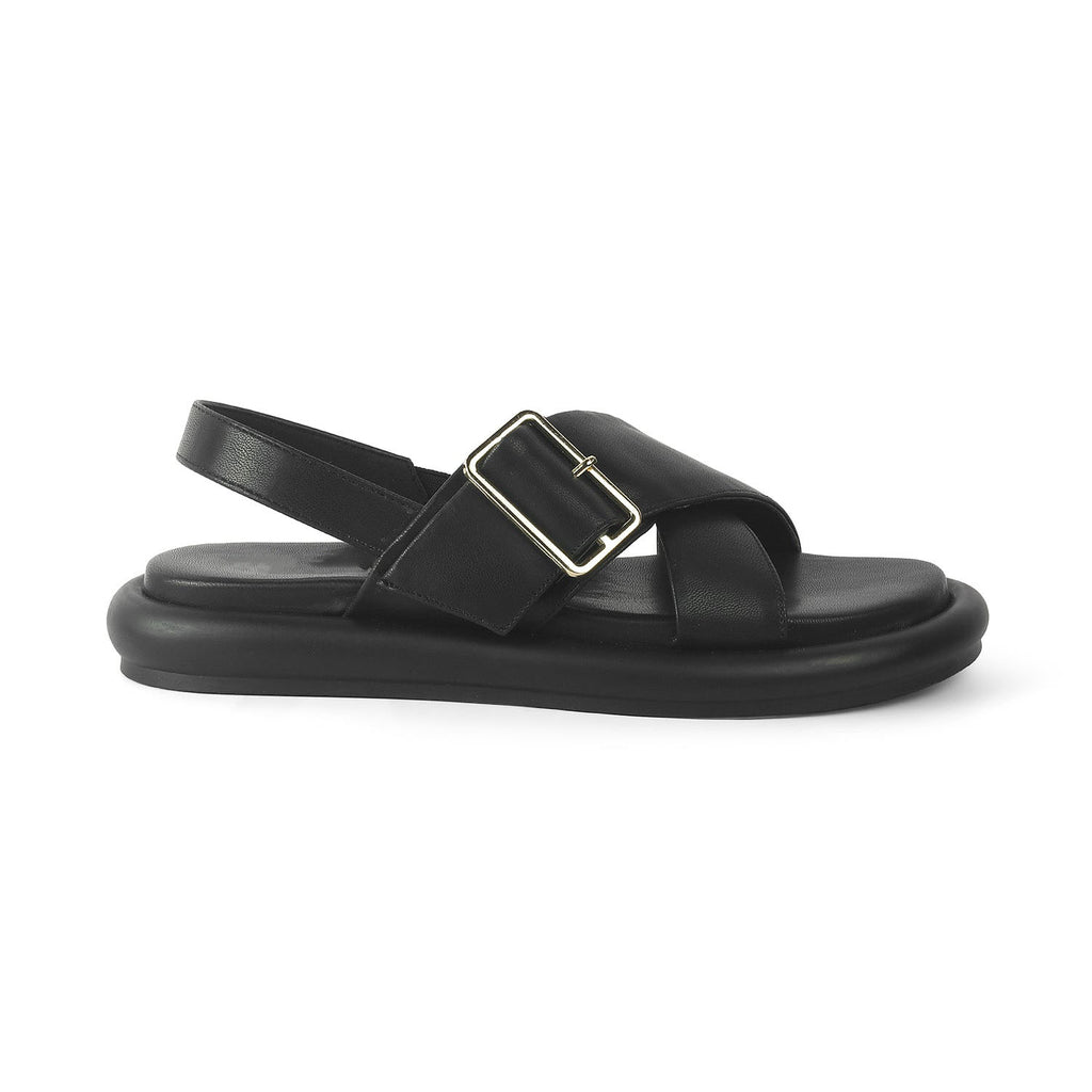 Women’s Cross Strap Sandals with Cushioned Comfort
