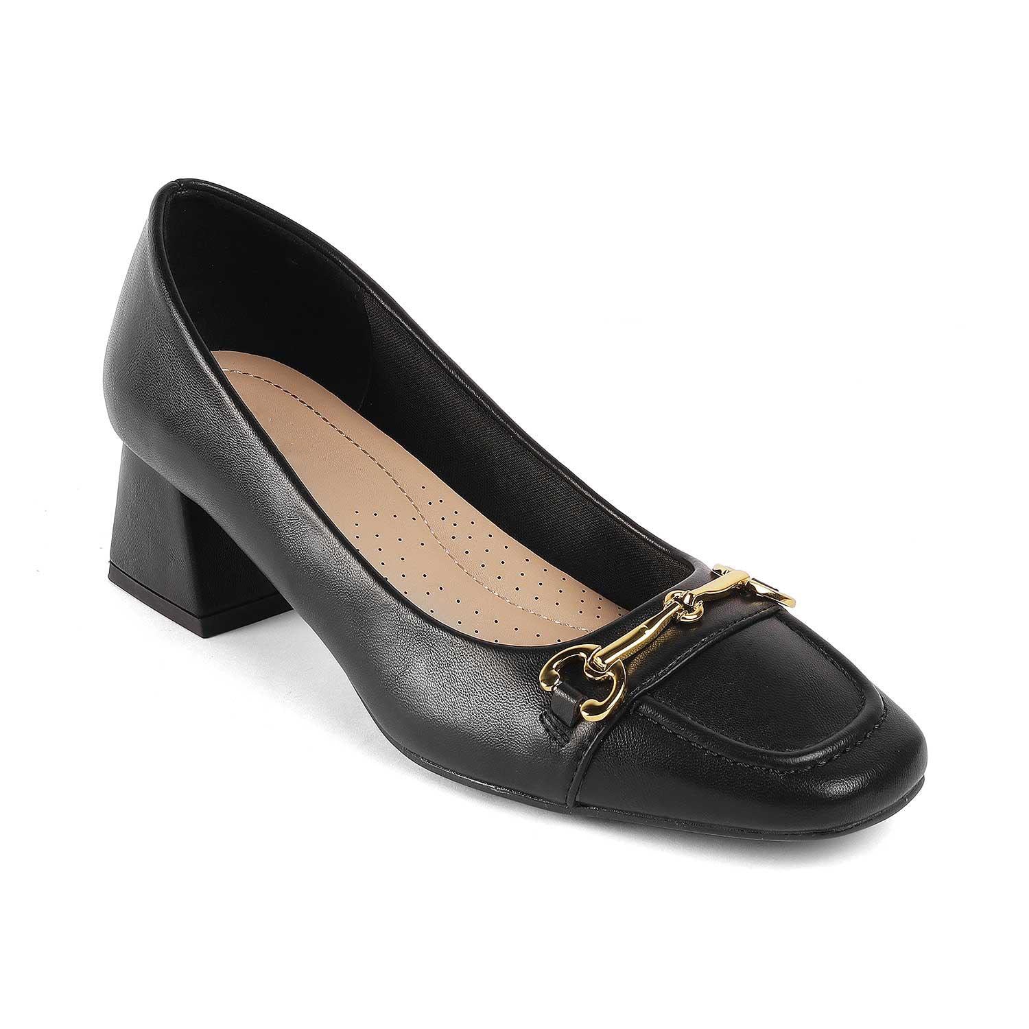 Women’s Classic Black Block Heel Pumps