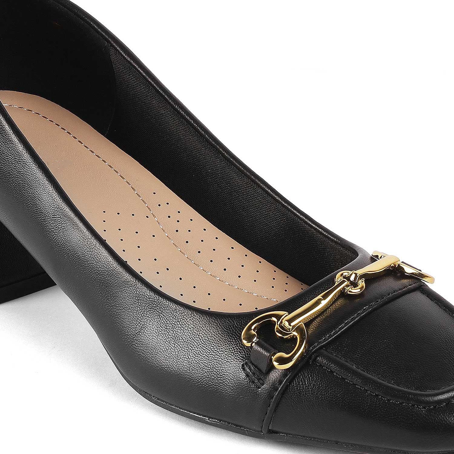 Women’s Classic Black Block Heel Pumps