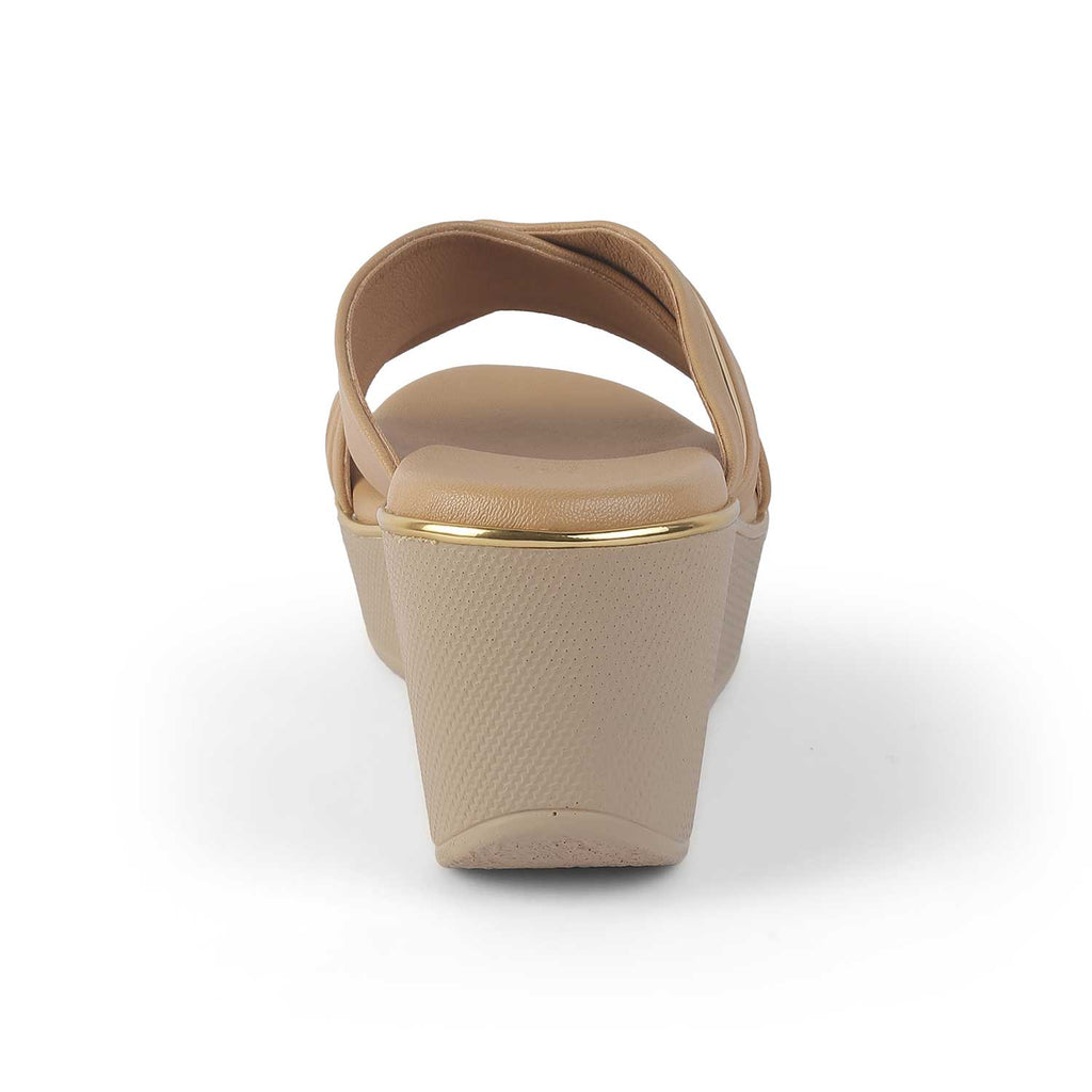 Women’s Chic Beige Wedge Sandals