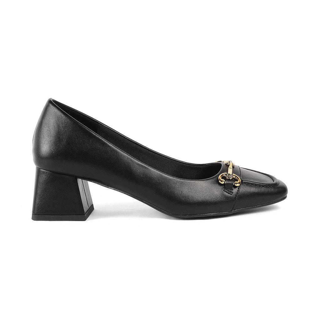 Women’s Classic Black Block Heel Pumps
