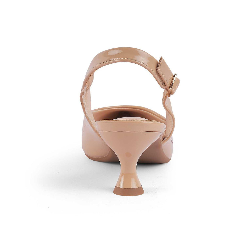 Women’s Sleek Nude Slingback Heels