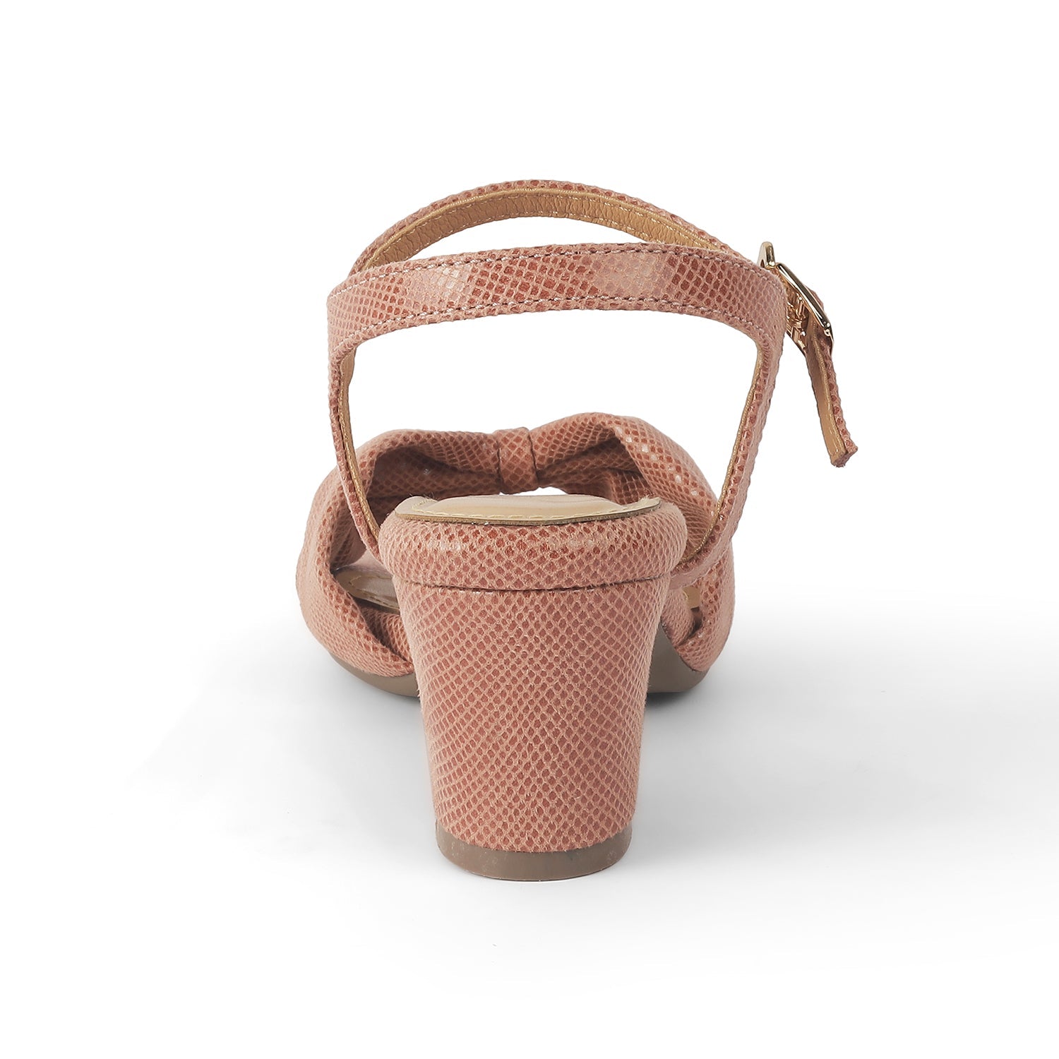 Trenton Pink Block Heel Sandals for Women | Vegan Leather Dress Shoes