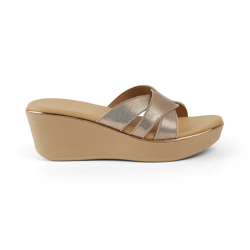 Women’s Champagne Wedge Sandals
