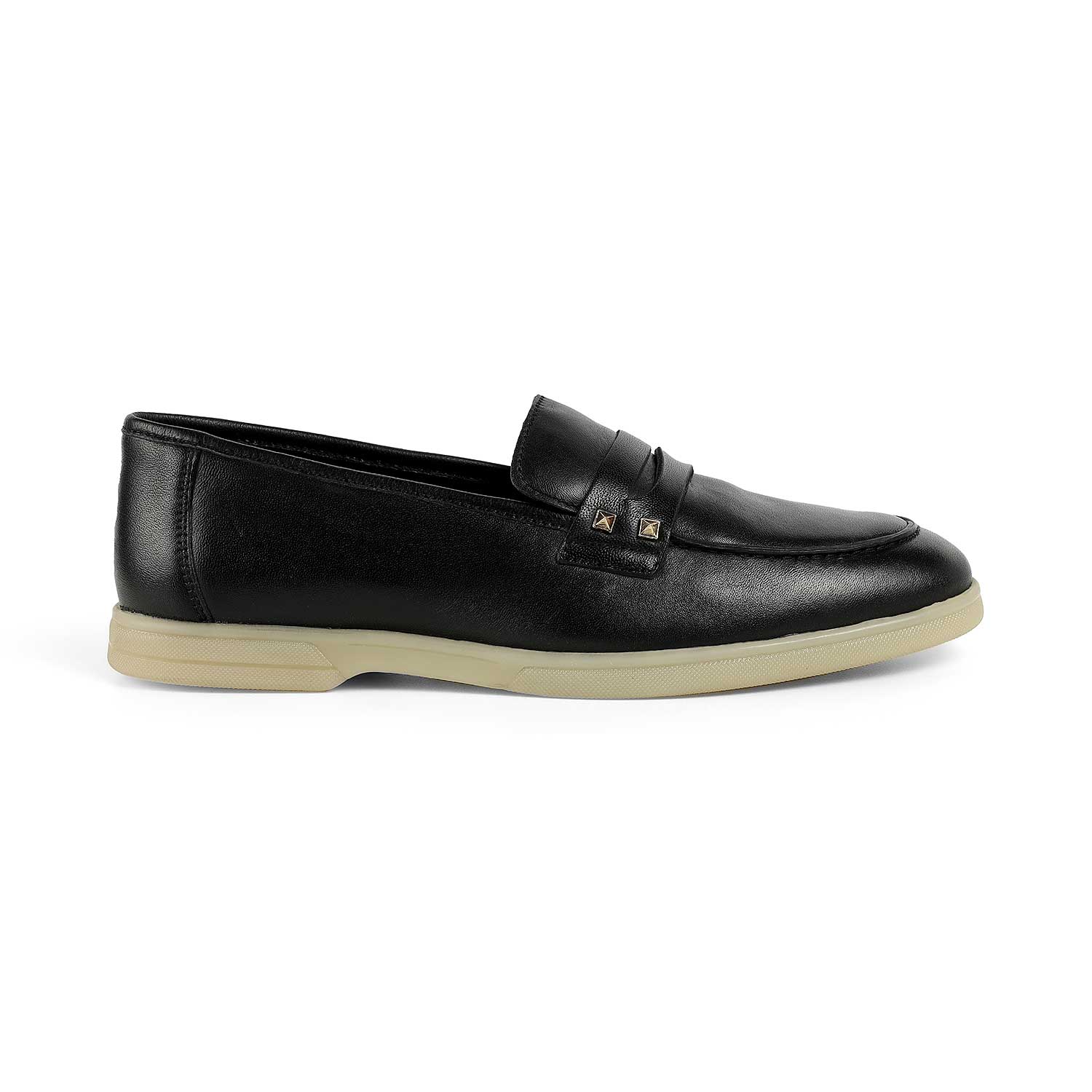 Women’s Loafers with Minimalist Stud Accent for Everyday Comfort