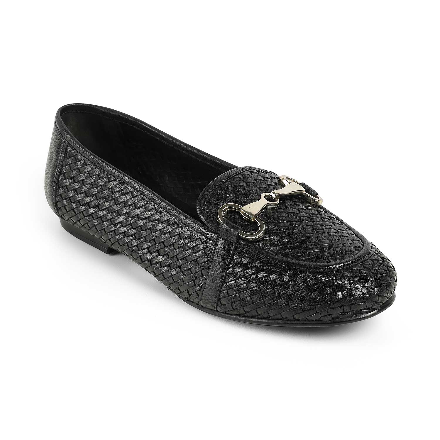 Women’s Loafers with Braided Style and Classic Bit Accent