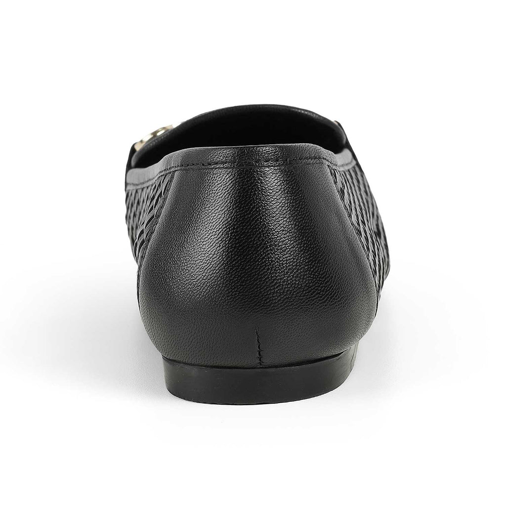 Women’s Loafers with Braided Style and Classic Bit Accent