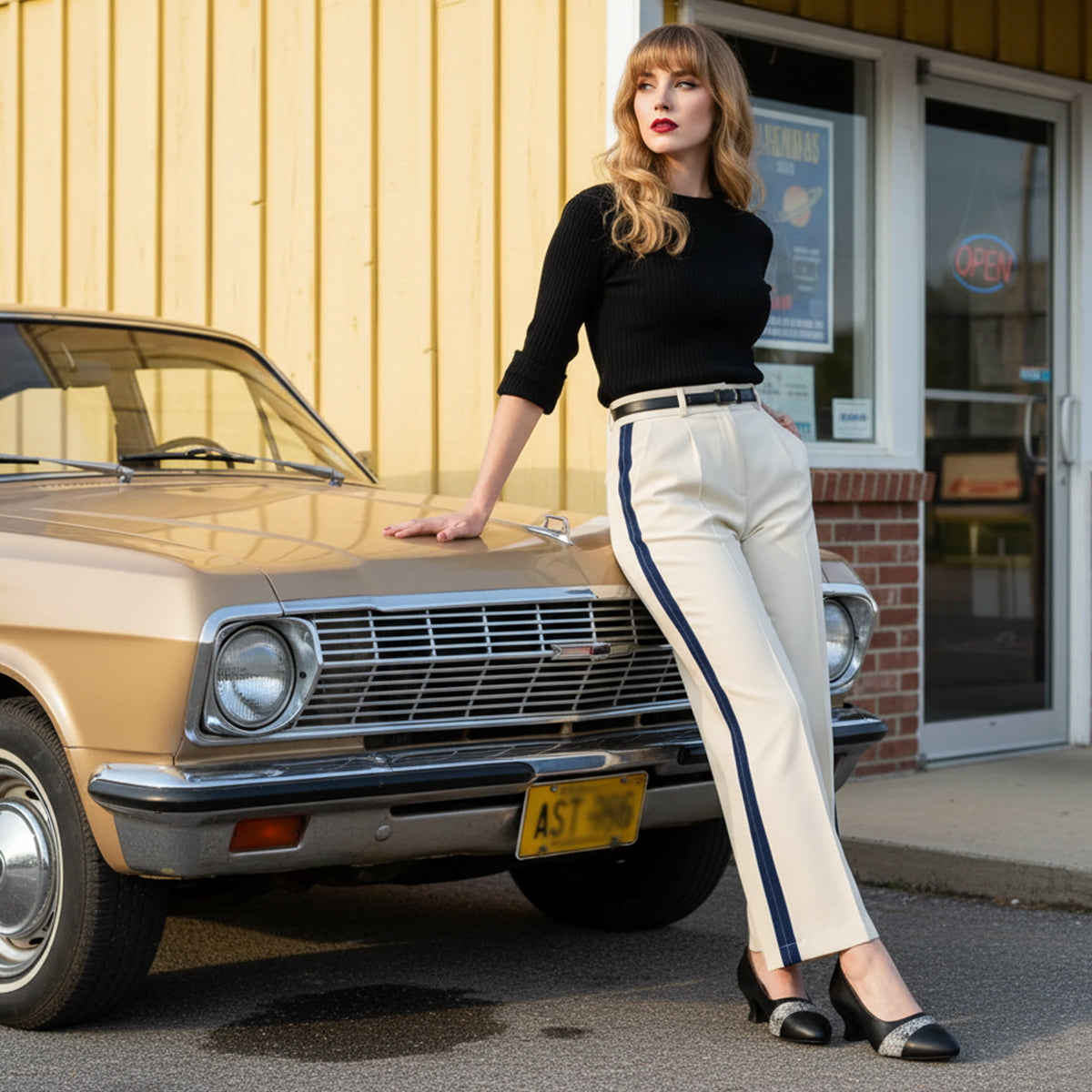 Women’s Elegant Black Low Heel Pumps