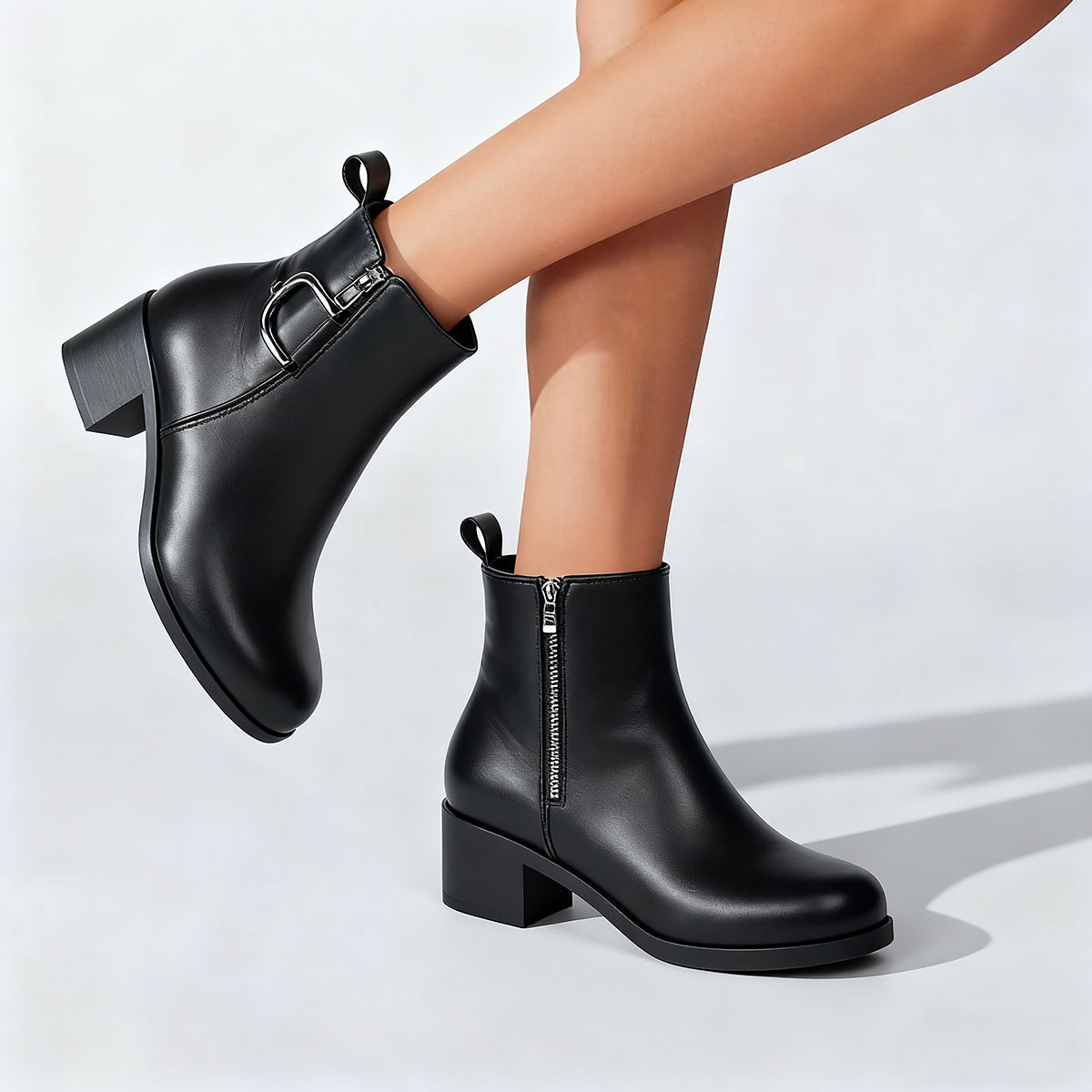 Women’s Buckle Accent Ankle Boots with Everyday Urban Style