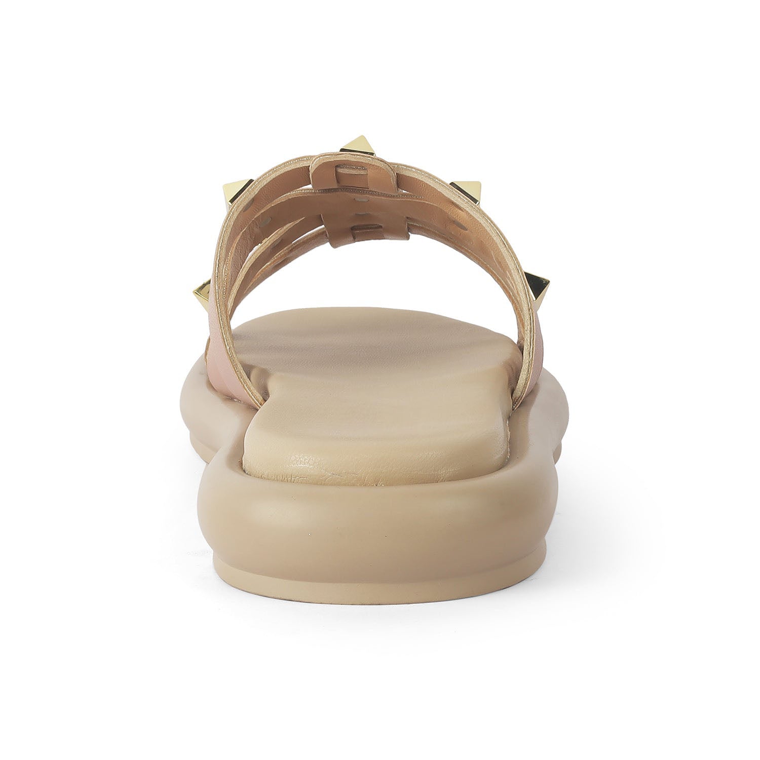 Women’s Studded Slide Sandals with Cushioned Comfort