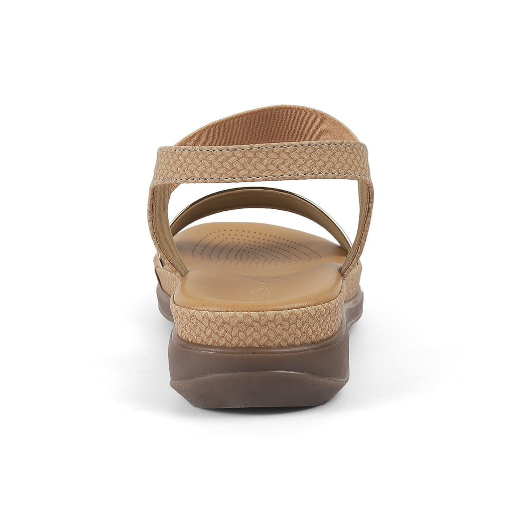 Women’s Elastic Strap Sandals with Cushioned Comfort Support