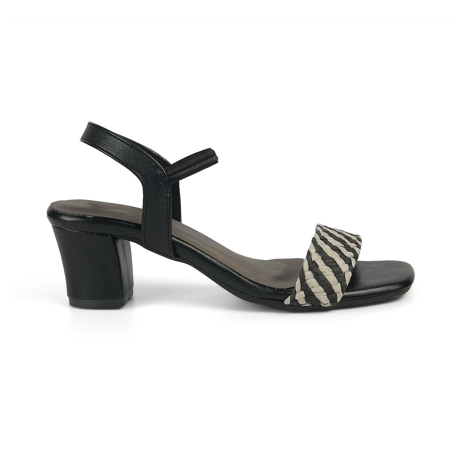 Women’s Woven Strap Block Heel Sandals for Daily Style