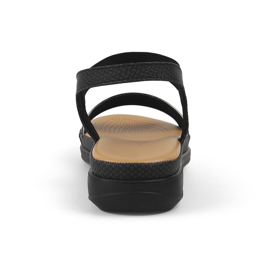 Women’s Elastic Strap Sandals with Cushioned Comfort Support