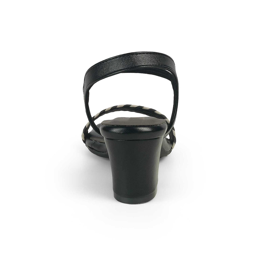 Women’s Woven Strap Block Heel Sandals for Daily Style