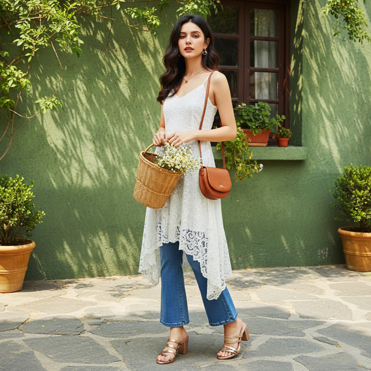 Women’s Champagne Block Heel Sandals – Vegan Leather Dress Shoes