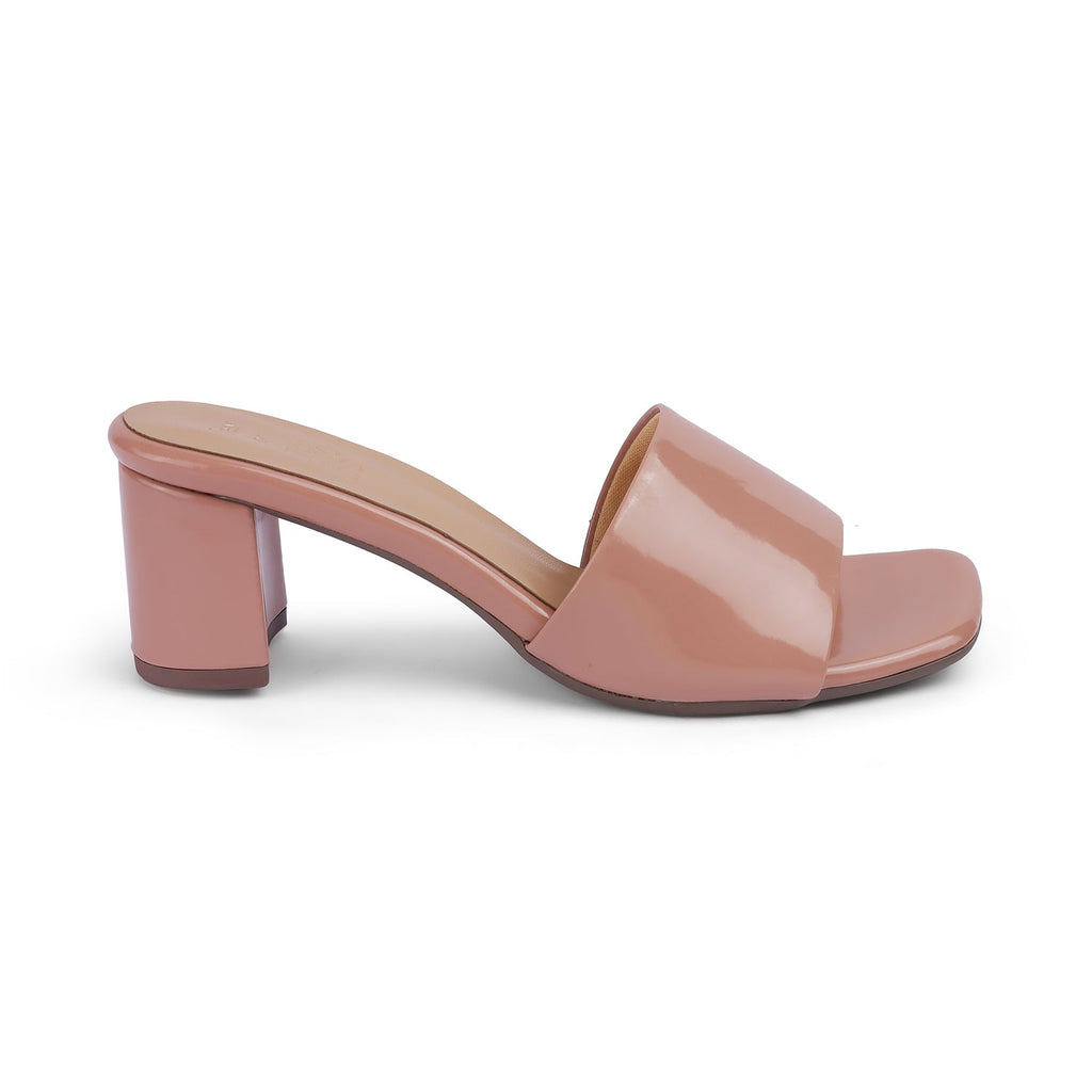 Women’s Elegant Nude Block Heel Sandals