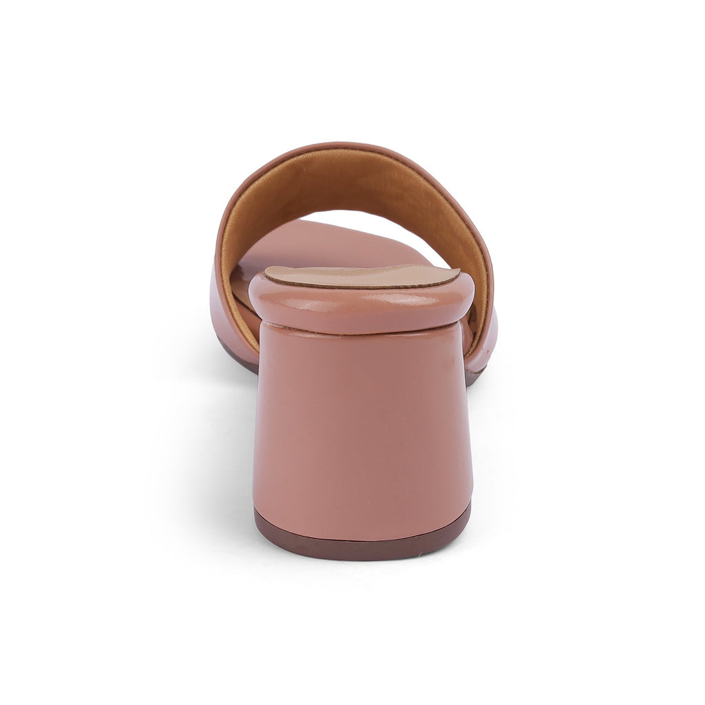 Women’s Elegant Nude Block Heel Sandals