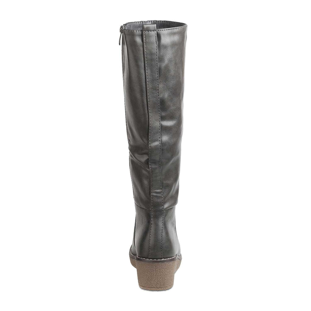 Women’s Wedge Knee High Boots with Sleek Everyday Style