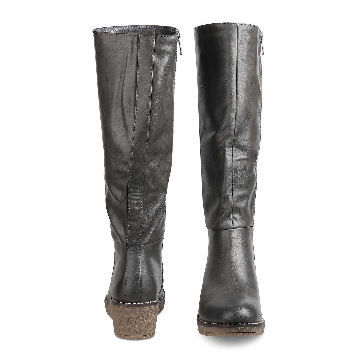 Women’s Wedge Knee High Boots with Sleek Everyday Style