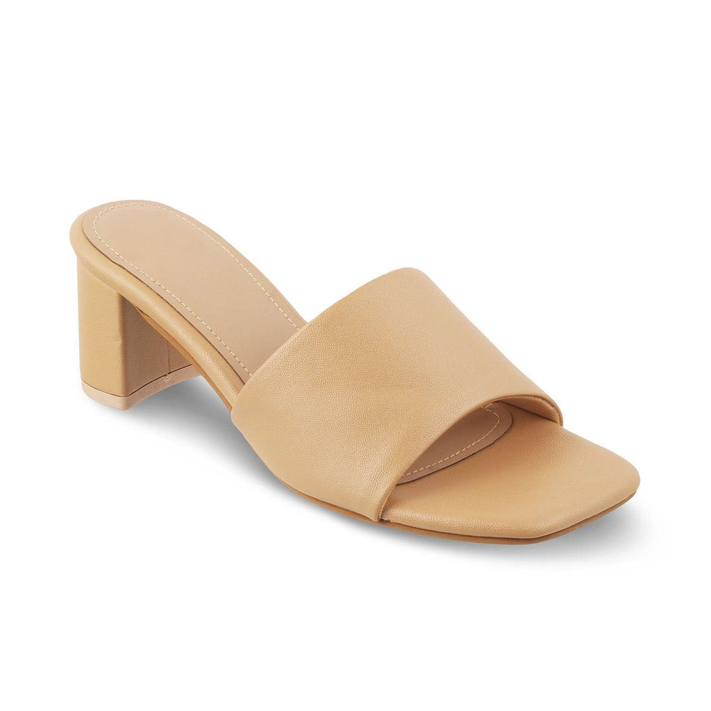 Women’s Block Heel Slide Sandals – Minimalist Everyday Style