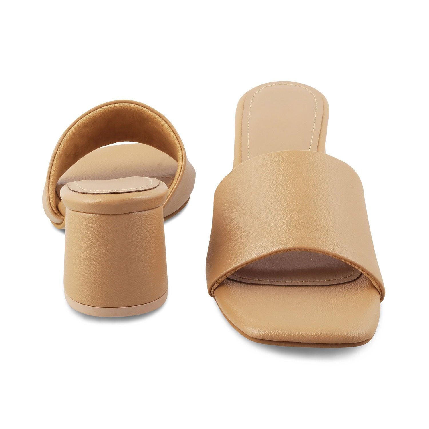 Women’s Block Heel Slide Sandals – Minimalist Everyday Style