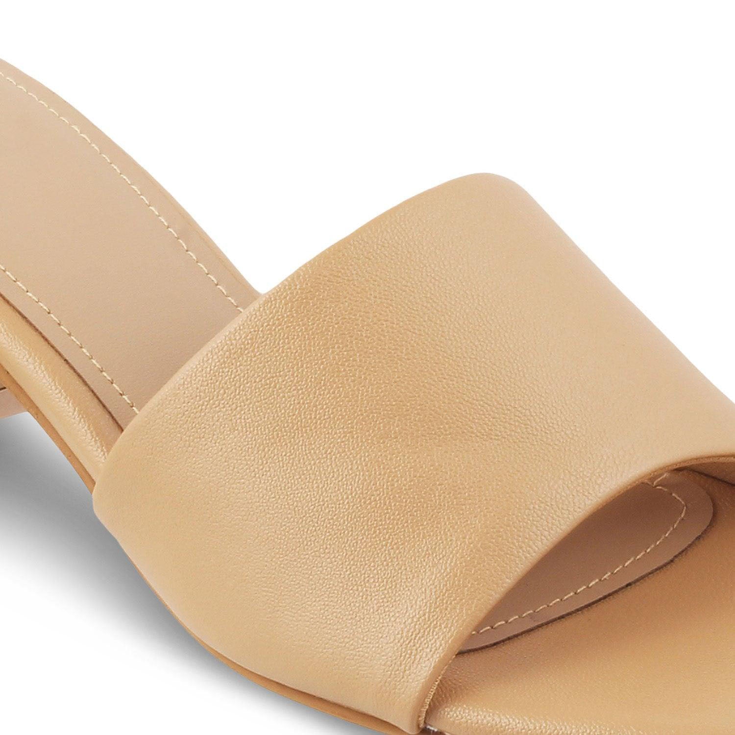 Women’s Block Heel Slide Sandals – Minimalist Everyday Style